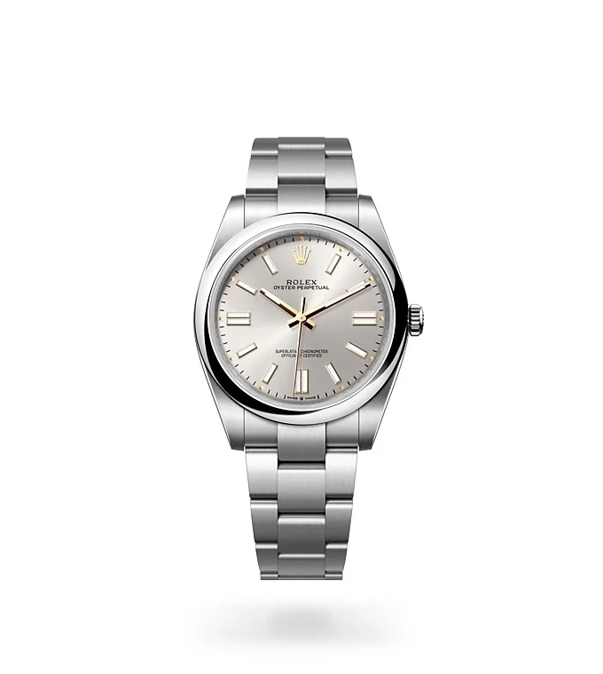 Rolex Oyster Perpetual 41 Oyster Perpetual Oyster, 41 mm, Edelstahl Oystersteel - M124300-0001 at Huber Fine Watches & Jewellery