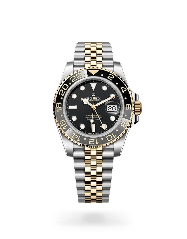 Rolex GMT-Master II GMT-Master II Oyster, 40 mm, Oystersteel and yellow gold - M126713GRNR-0001 at Huber Fine Watches & Jewellery
