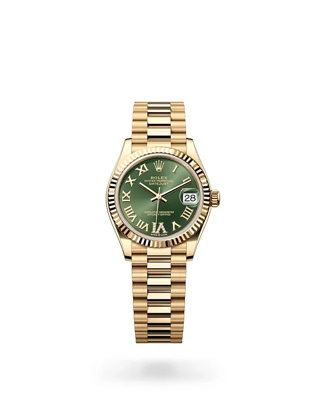 Rolex Datejust Oyster, 31 mm, Gelbgold - M278278-0030 at Huber Fine Watches & Jewellery
