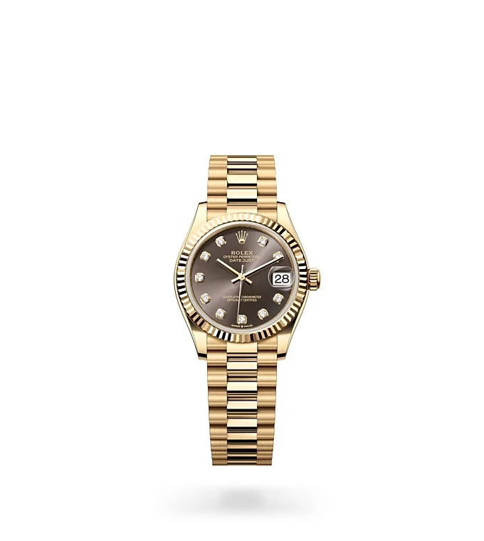 Rolex Datejust Oyster, 31 mm, Gelbgold - M278278-0036 at Huber Fine Watches & Jewellery