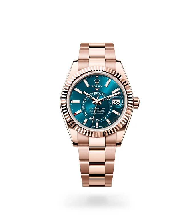 Rolex Sky-Dweller Oyster, 42 mm, Everose-Gold - M336935-0001 at Huber Fine Watches & Jewellery