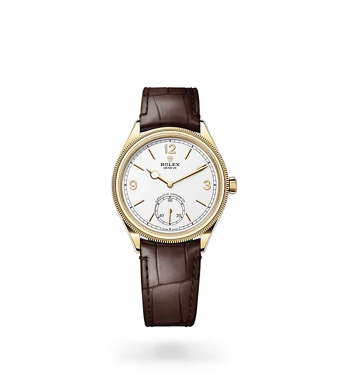 Rolex 1908 1908 39 mm, 18 ct yellow gold, polished finish - M52508-0006 at Huber Fine Watches & Jewellery