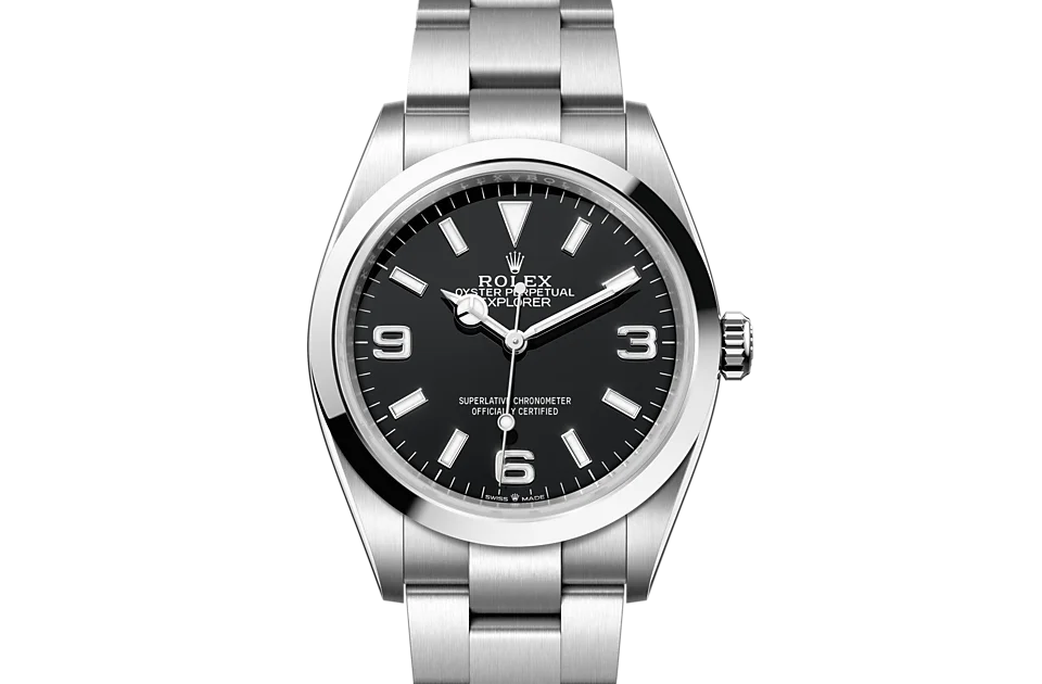 Rolex Explorer Oyster, 36 mm, Oystersteel - M124270-0001 at Huber Fine Watches & Jewellery