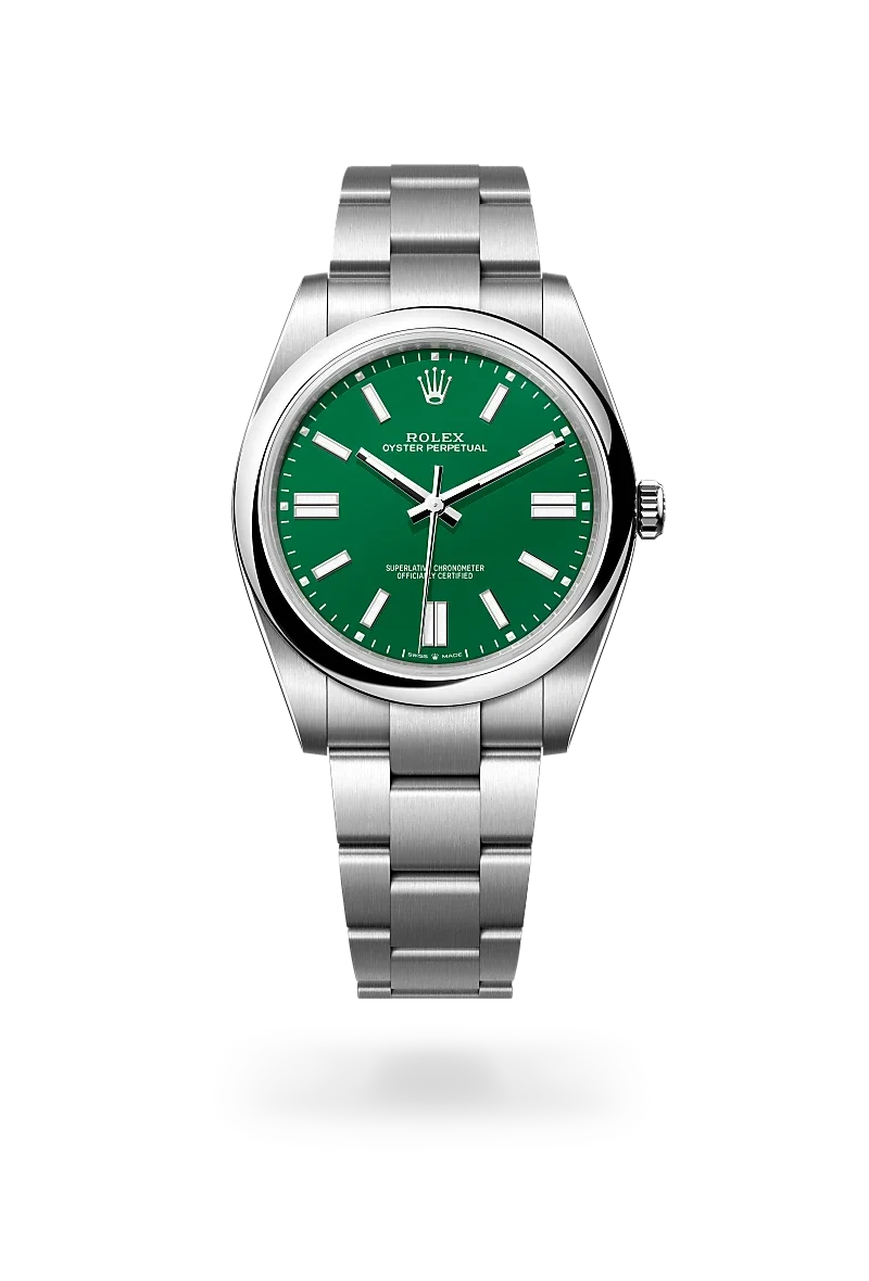 Rolex Oyster Perpetual Oyster, 41 mm, Edelstahl Oystersteel - M124300-0005 at Huber Fine Watches & Jewellery