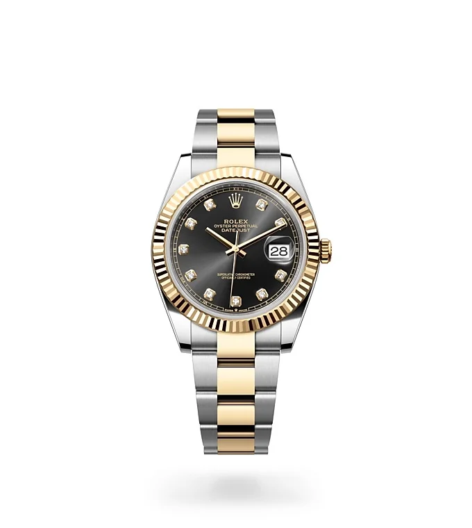Rolex Datejust Oyster, 41 mm, Edelstahl Oystersteel und Gelbgold - M126333-0005 at Huber Fine Watches & Jewellery