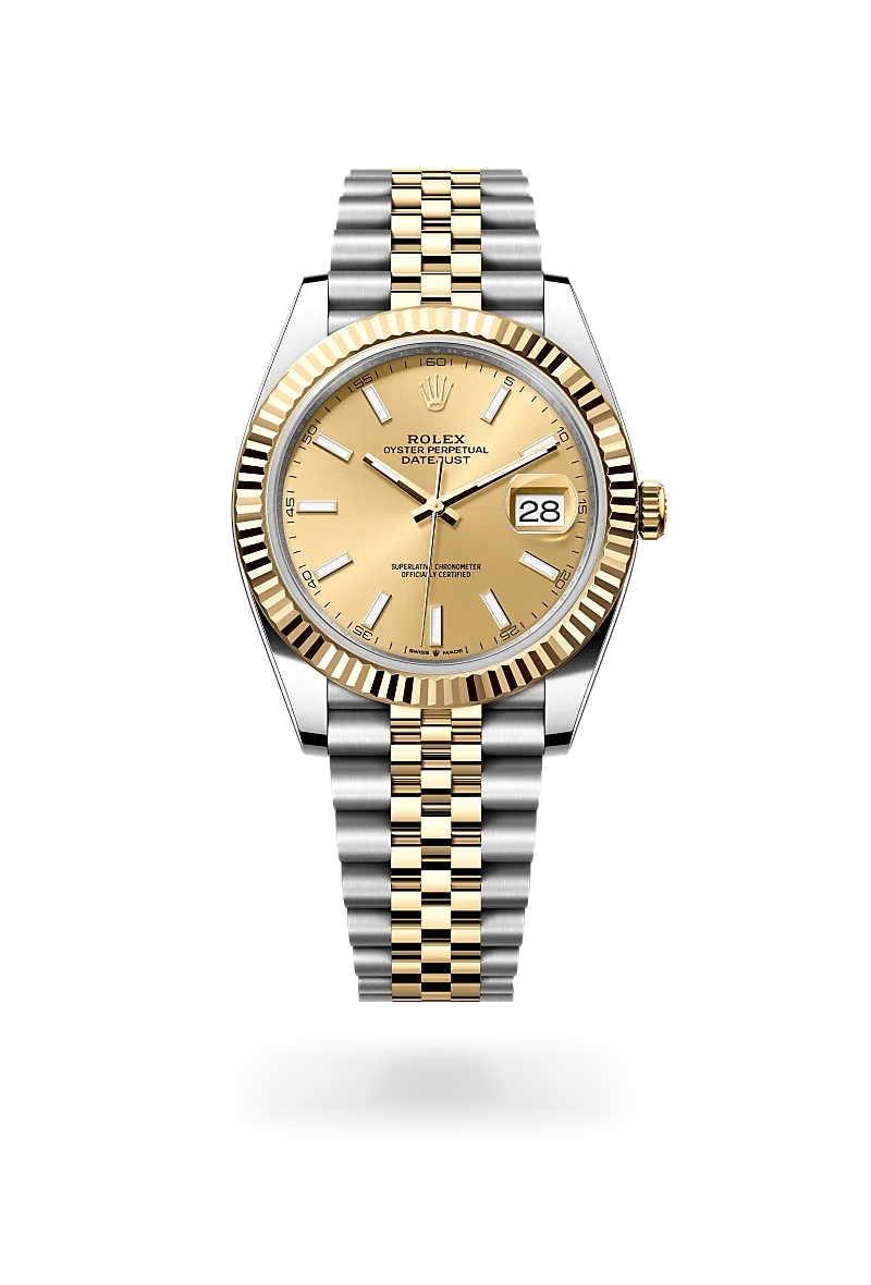 Rolex Datejust Oyster, 41 mm, Edelstahl Oystersteel und Gelbgold - M126333-0010 at Huber Fine Watches & Jewellery