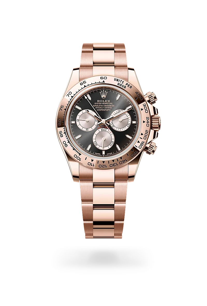 Rolex Cosmograph Daytona Oyster, 40 mm, Everose gold - M126505-0001 at Huber Fine Watches & Jewellery