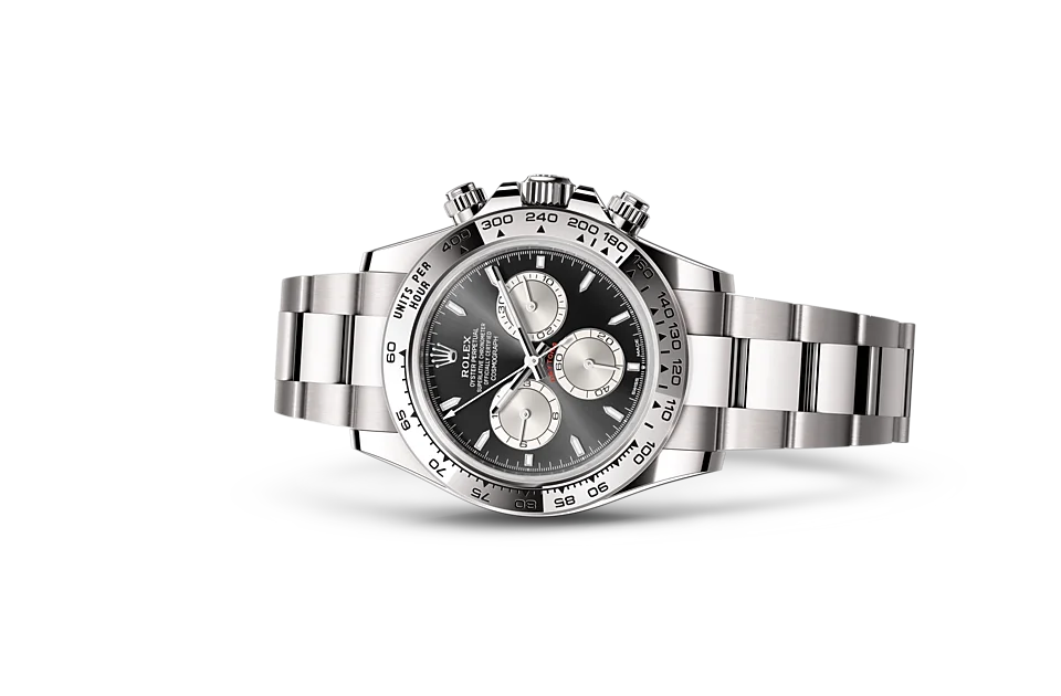 Rolex Cosmograph Daytona Oyster, 40 mm, white gold - M126509-0001 at Huber Fine Watches & Jewellery