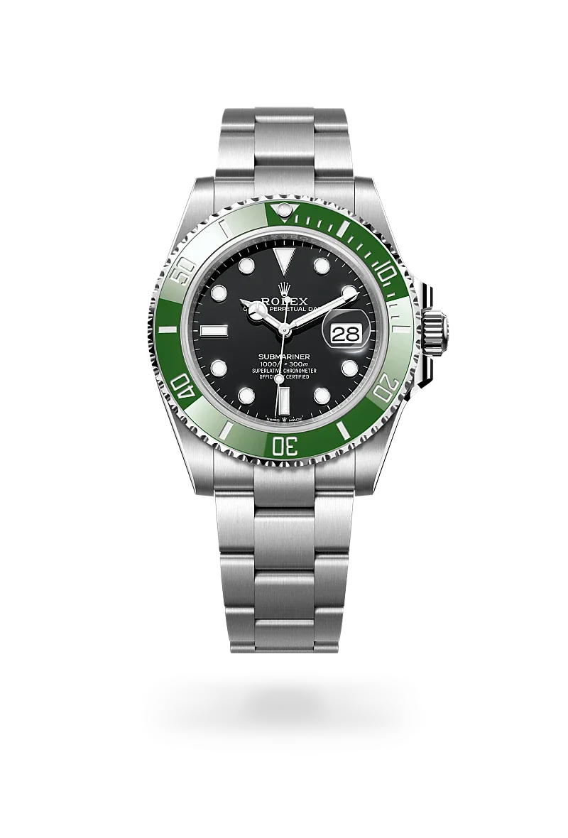 Rolex Submariner Oyster, 41 mm, Edelstahl Oystersteel - M126610LV-0002 at Huber Fine Watches & Jewellery