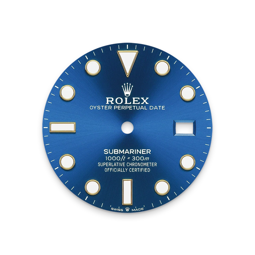 Royal blue dial