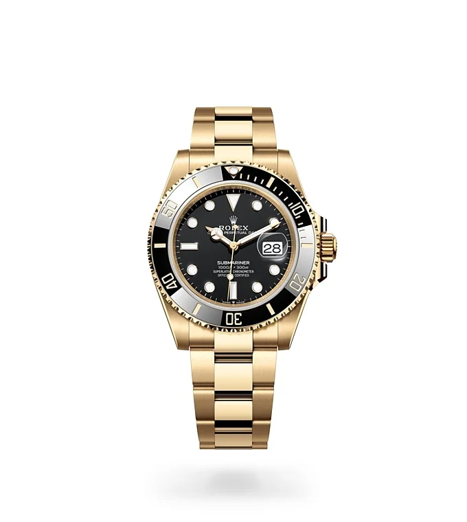 Rolex Submariner Oyster, 41 mm, yellow gold - M126618LN-0002 at Huber Fine Watches & Jewellery