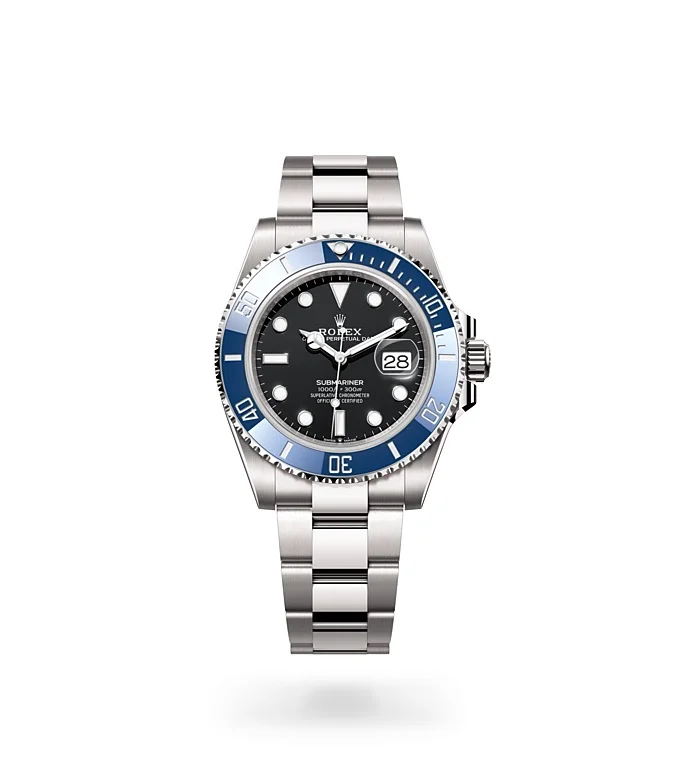Rolex Submariner Oyster, 41 mm, white gold - M126619LB-0003 at Huber Fine Watches & Jewellery