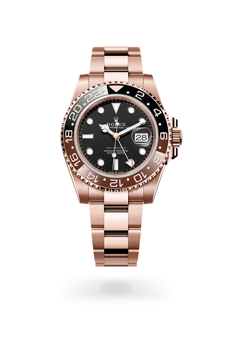 Rolex GMT-Master II Oyster, 40 mm, Everose gold - M126715CHNR-0001 at Huber Fine Watches & Jewellery