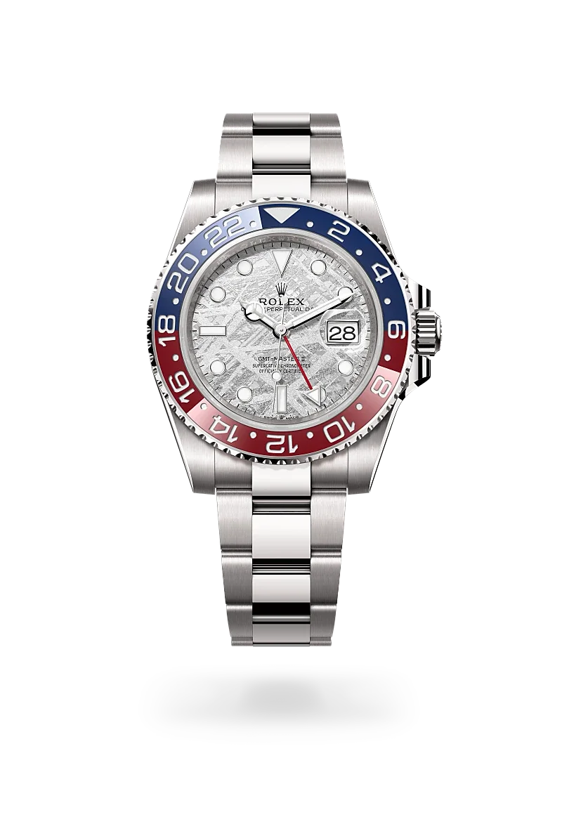 Rolex GMT-Master II Oyster, 40 mm, white gold - M126719BLRO-0002 at Huber Fine Watches & Jewellery