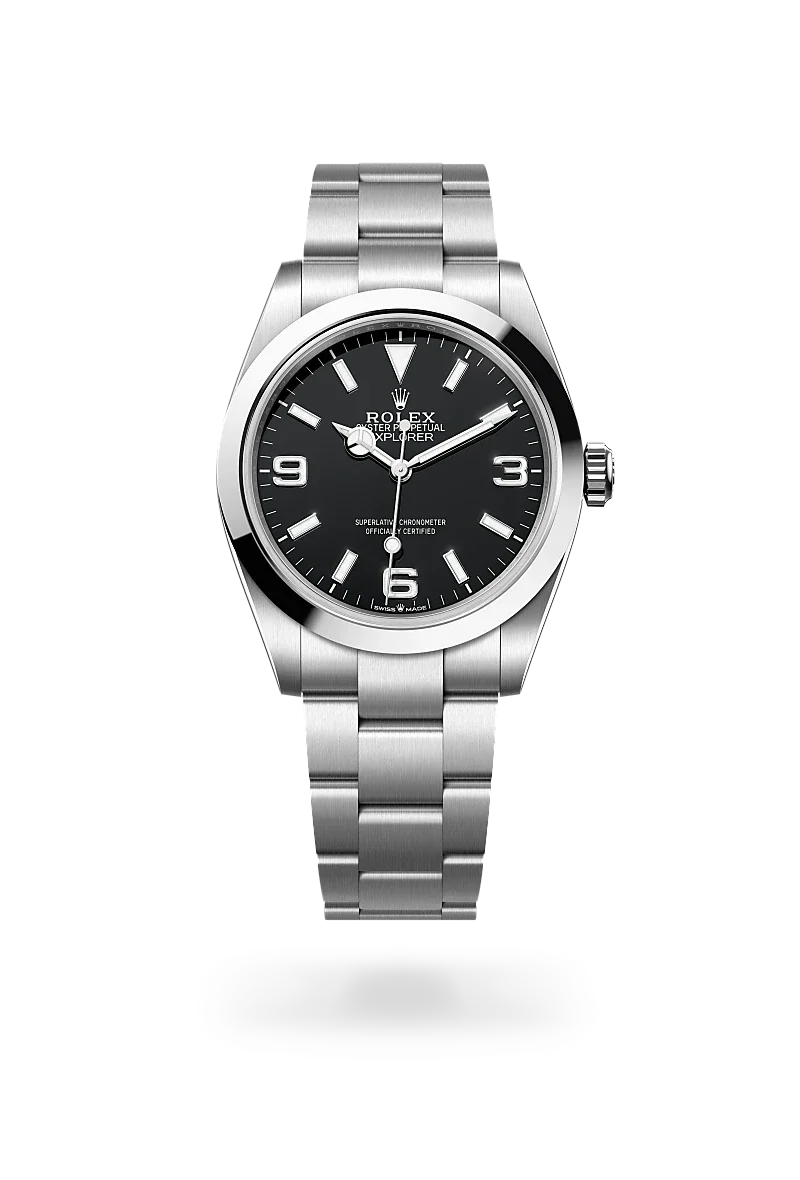 Rolex Explorer Oyster, 40 mm, Edelstahl Oystersteel - M224270-0001 at Huber Fine Watches & Jewellery