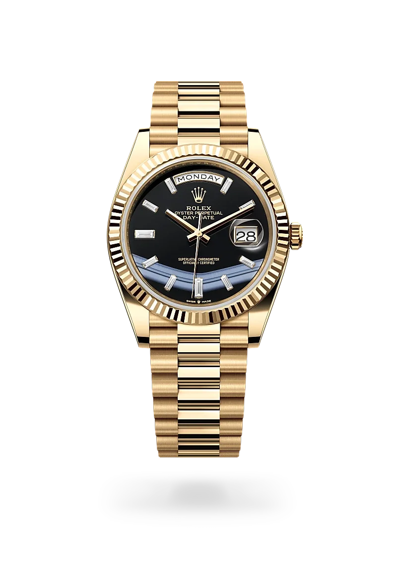 Rolex Day-Date Oyster, 40 mm, yellow gold - M228238-0059 at Huber Fine Watches & Jewellery