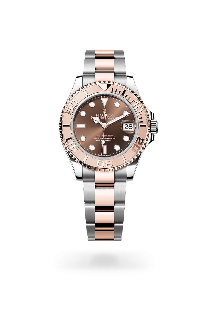 Rolex Yacht-Master Oyster, 37 mm, Edelstahl Oystersteel und Everose-Gold - M268621-0003 at Huber Fine Watches & Jewellery