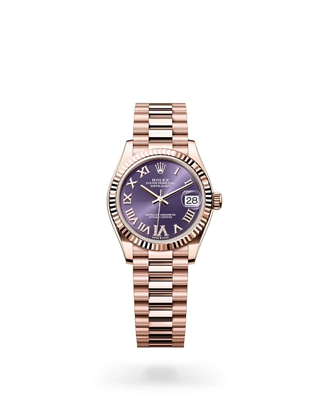 Rolex Datejust Oyster, 31 mm, Everose gold - M278275-0029 at Huber Fine Watches & Jewellery