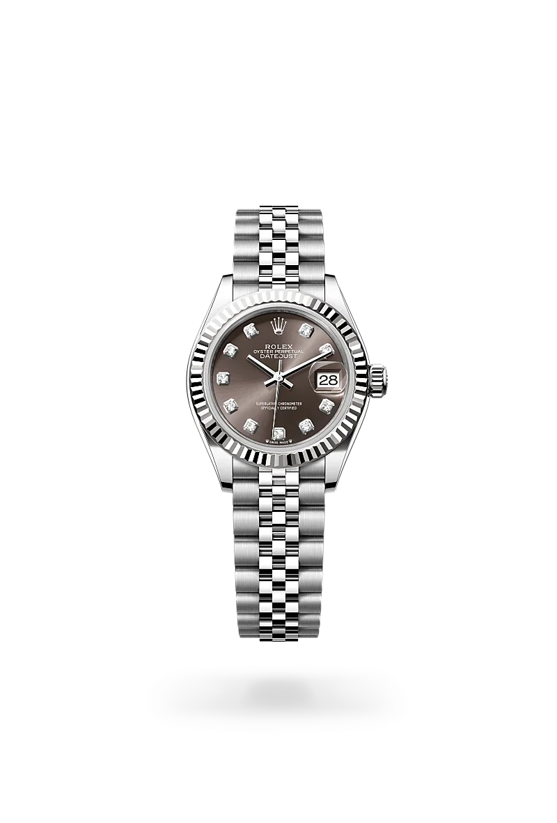 Rolex Lady-Datejust Oyster, 28 mm, Oystersteel and white gold - M279174-0015 at Huber Fine Watches & Jewellery