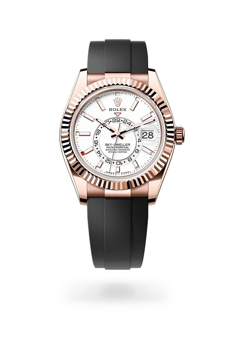 Rolex Sky-Dweller Oyster, 42 mm, Everose gold - M336235-0003 at Huber Fine Watches & Jewellery