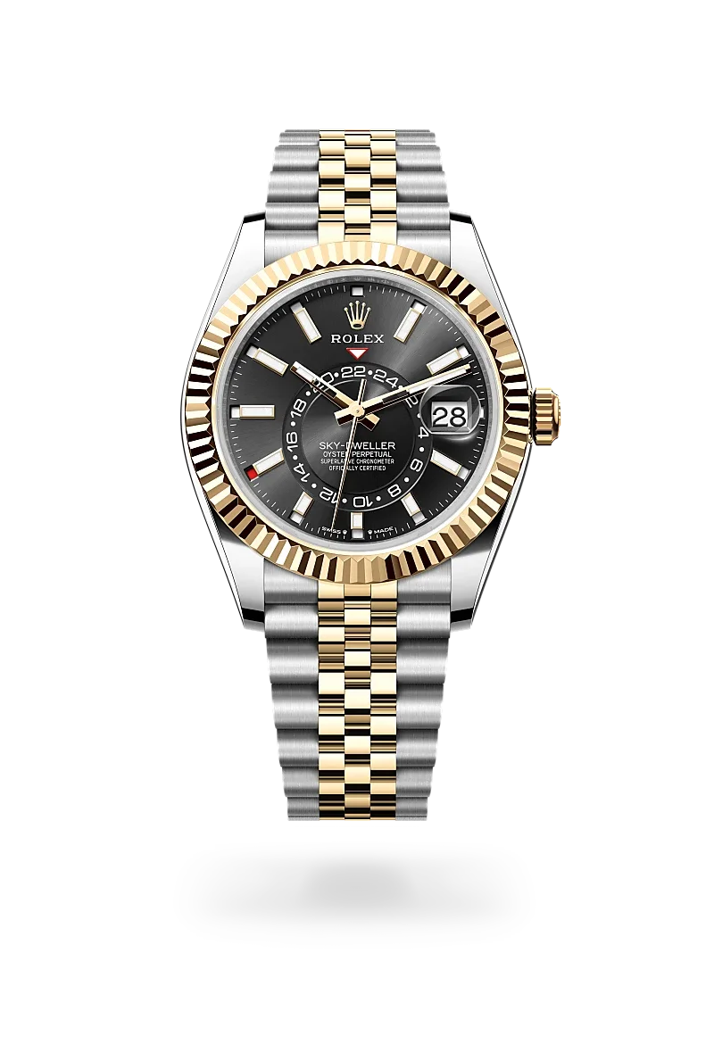 Rolex Sky-Dweller Oyster, 42 mm, Edelstahl Oystersteel und Gelbgold - M336933-0004 at Huber Fine Watches & Jewellery