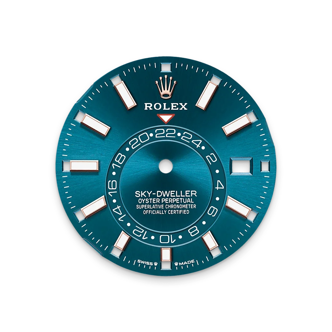 Blue-green dial